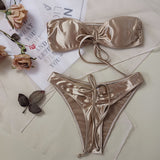 New Satin Cloth Sexy Bikini