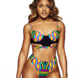 African Print Bathing Suit Swimwear