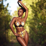 African Print Bathing Suit Swimwear