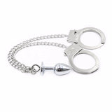 Metal Bondage Handcuffs Anal Plug