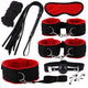 Lingerie Handcuffs Whip Rope Anal Vibrator Set - EVA EXOTIC