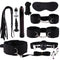 Lingerie Handcuffs Whip Rope Anal Vibrator Set