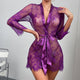 Sensual Ultra Thin Lace Nightgown - EVA EXOTIC