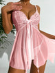 Sexy Lace Mesh Lingerie Nightgown - EVA EXOTIC