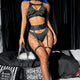 Strap Hollow Splicing Fishnet Underwear - EVA EXOTIC