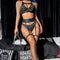 Strap Hollow Splicing Fishnet Underwear
