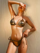 Tied Halter Neck Three-Piece Bikini - EVA EXOTIC